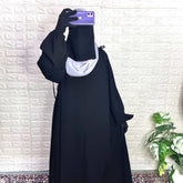 Black IQRA String Abaya